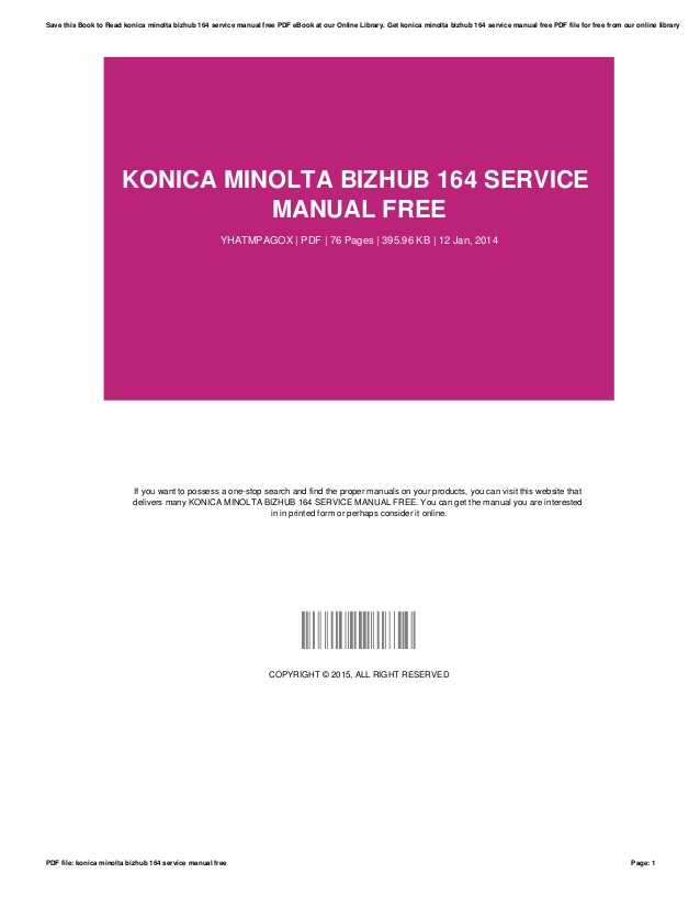Free Minolta Manuals
